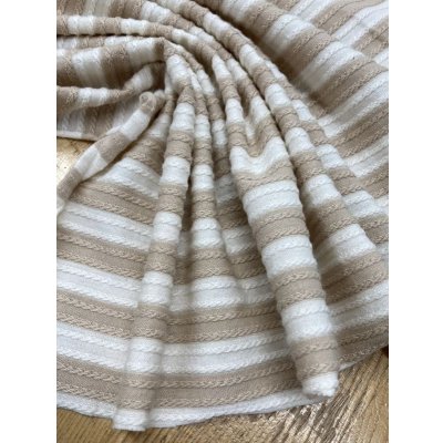 画像5: 生地：変わり織りボーダーニット（ベージュ）