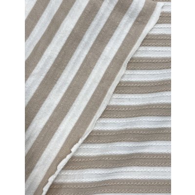 画像8: 生地：変わり織りボーダーニット（ベージュ）