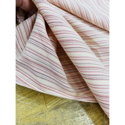 画像6: 生地：綿100％ボーダー柄（赤系）