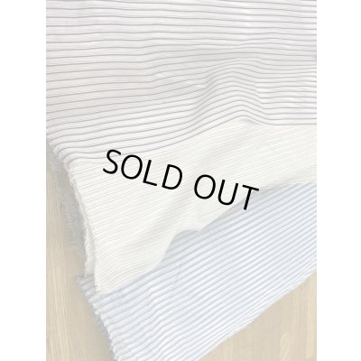 画像8: 生地：シアー素材・ポリエステルボーダー（白／クリーム）