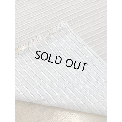 画像3: 生地：シアー素材・ポリエステルボーダー（白／クリーム）