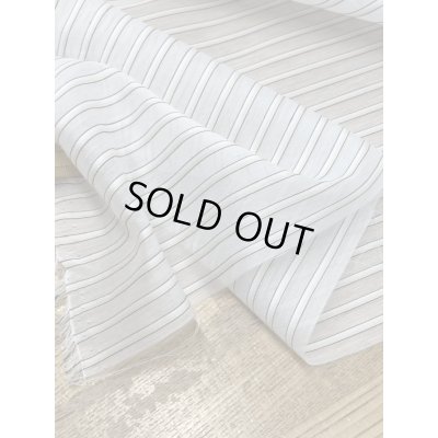 画像5: 生地：シアー素材・ポリエステルボーダー（白／クリーム）