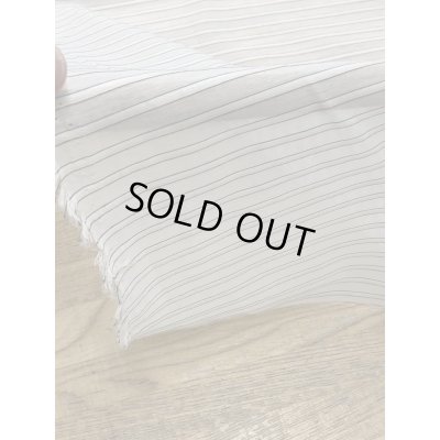 画像6: 生地：シアー素材・ポリエステルボーダー（白／クリーム）