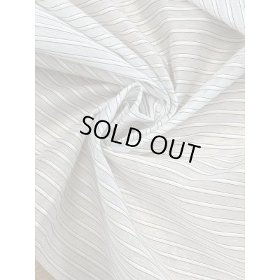 画像7: 生地：シアー素材・ポリエステルボーダー（白／クリーム）