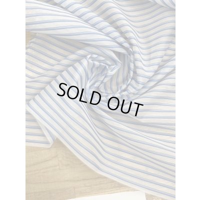 画像7: 生地：シアー素材・ポリエステルボーダー（白／青）