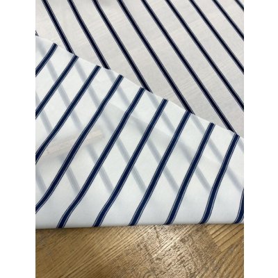 画像3: 生地：ストライプ柄ポリエステル（白／紺）