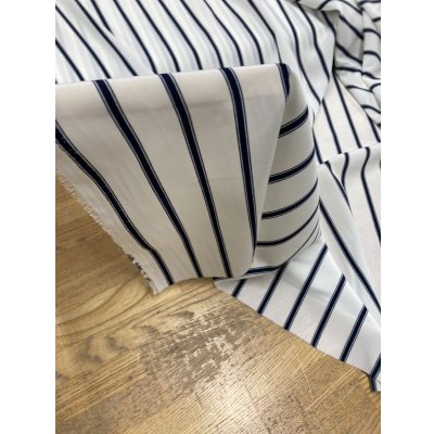 画像7: 生地：ストライプ柄ポリエステル（白／紺）