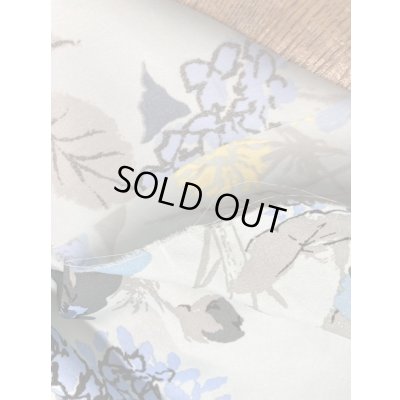 画像4: 生地：ポリエステル花柄プリントストライプ（水色／ブルー）