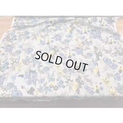 画像7: 生地：ポリエステル花柄プリントストライプ（水色／ブルー）