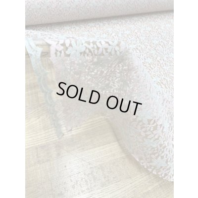 画像6: 生地：ダブル幅花柄チュールレース綿ナイロン（ピンク水色）