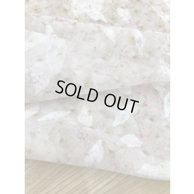 画像4: 生地：ダブル幅花柄プリントカットボイル（薄ピンク）