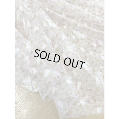 画像5: 生地：ダブル幅花柄プリントカットボイル（薄ピンク）