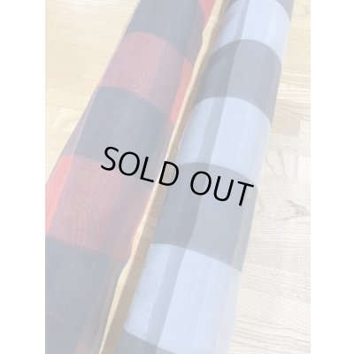 画像9: 生地：ダブル幅ブロックチェック柄プリントシフォン（赤／黒）