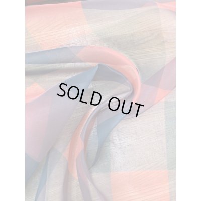 画像8: 生地：ダブル幅ブロックチェック柄プリントシフォン（赤／黒）