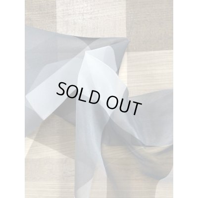 画像7: 生地：ダブル幅ブロックチェック柄プリントシフォン（白／黒）