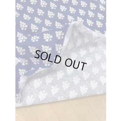 画像4: 生地:プロヴァンス柄綿100%天竺(青/白)