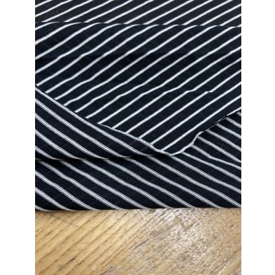 画像4: 生地:細ボーダー薄手ニット(黒/白)