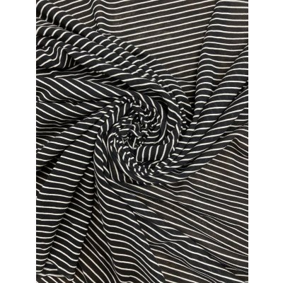 画像7: 生地:細ボーダー薄手ニット(黒/白)