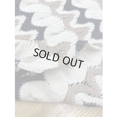 画像4: 生地：なみなみ手編み風透かし編みニット（キナリ／ベージュ／黒）