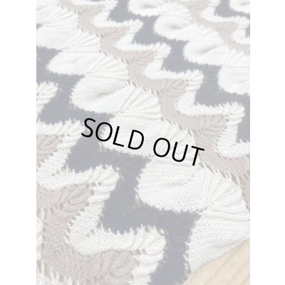 画像5: 生地：なみなみ手編み風透かし編みニット（キナリ／ベージュ／黒）