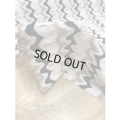 画像6: 生地：なみなみ手編み風透かし編みニット（キナリ／ベージュ／黒）