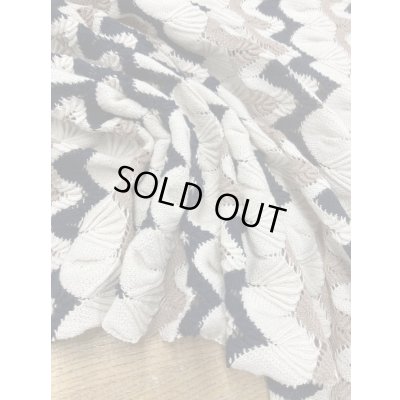 画像7: 生地：なみなみ手編み風透かし編みニット（キナリ／ベージュ／黒）