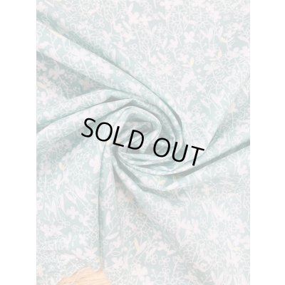 画像7: 生地：綿100％手書き花柄プリント80ローン（グリーン）