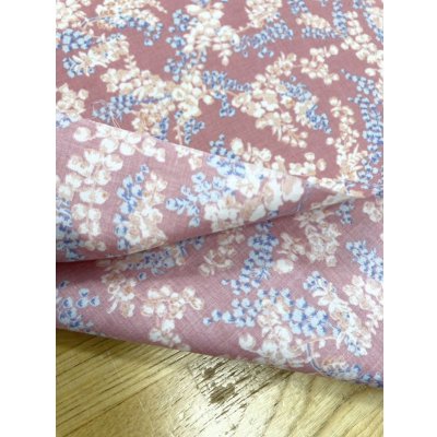 画像4: 生地：綿100％花柄プリント80ローン（ピンク）
