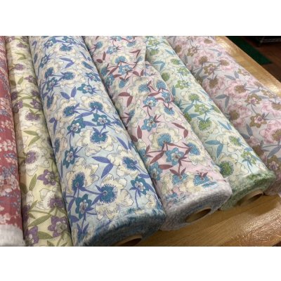 画像8: 生地：綿100％花柄プリント80ローン（ピンク／ベージュ）