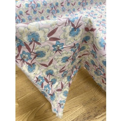 画像5: 生地：綿100％花柄プリント80ローン（ピンク／ベージュ）