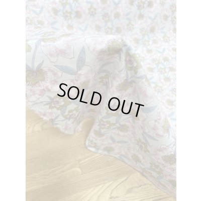 画像5: 生地：綿100％花柄プリント80ローン（水色／ピンク）