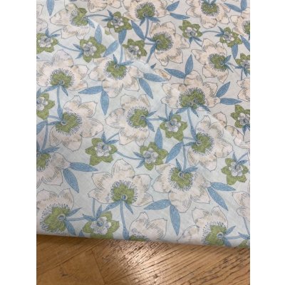 画像3: 生地：綿100％花柄プリント80ローン（グリーン／ベージュ）