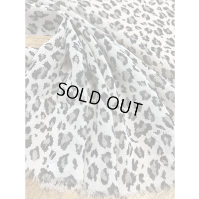 画像5: 生地：ヒョウ柄プリントポリエステル（白／グレー／黒）