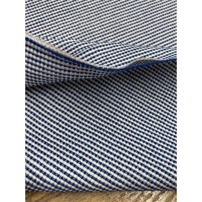 画像4: 生地：綿ポリ細かいチェック柄ポコポコ織り（ブルー／白）