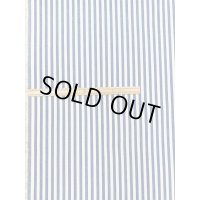 生地：綿100％ヒッコリー柄コットン（紺／白）