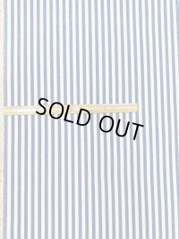 生地：綿100％ヒッコリー柄コットン（紺／白）