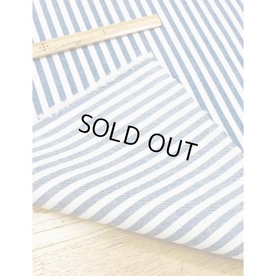 画像4: 生地：綿100％ヒッコリー柄コットン（紺／白）