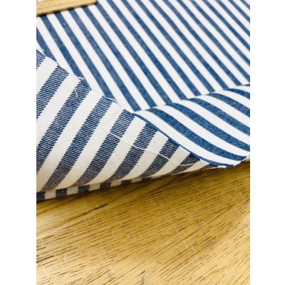 画像5: 生地：綿100％ヒッコリー柄コットン（紺／白）