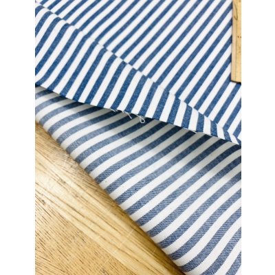 画像6: 生地：綿100％ヒッコリー柄コットン（紺／白）