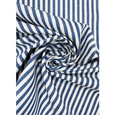 画像7: 生地：綿100％ヒッコリー柄コットン（紺／白）