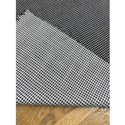 画像3: 生地：ポリエステルラメ入りジャガード（濃紺／白）