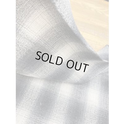 画像5: 生地：綿100％オンブレチェック柄ゆる編み（グレー／白）