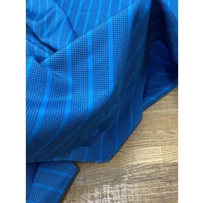 画像6: 生地：ドットストライプ柄ポリエステル（ブルー）