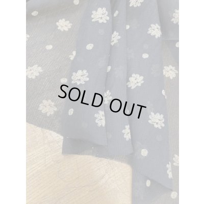 画像5: 生地：プリント楊柳ポリエステル（黒／ベージュ）