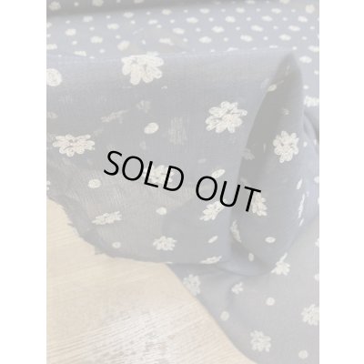 画像6: 生地：プリント楊柳ポリエステル（黒／ベージュ）