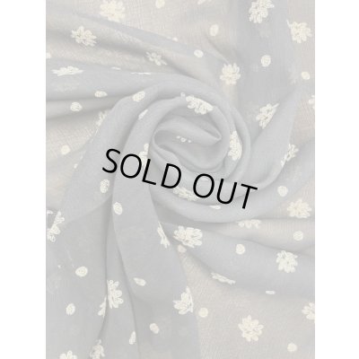 画像7: 生地：プリント楊柳ポリエステル（黒／ベージュ）