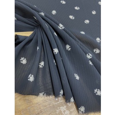 画像6: 生地：ストライプ織りプリントポリエステル（黒／ベージュ）