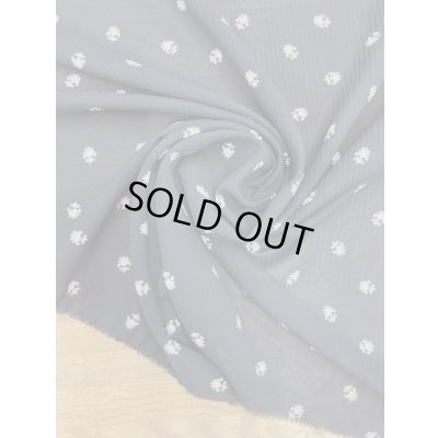 画像7: 生地：ストライプ織りプリントポリエステル（黒／ベージュ）