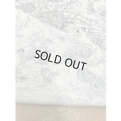 画像3: 生地：花柄プリントシルク調ポリエステル（クリーム／黒）