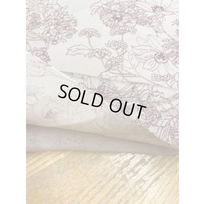 画像4: 生地：花柄プリントシルク調ポリエステル（ピンクベージュ／茶）